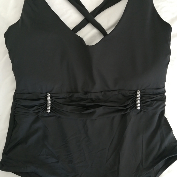 NWOT Becca By Rebecca Virtue Plus Size One Piece Bathing Swim Suit 3X (22-24) - Picture 8 of 16